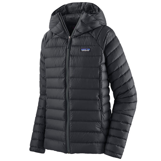Women's Down Sweater Hoody - Black