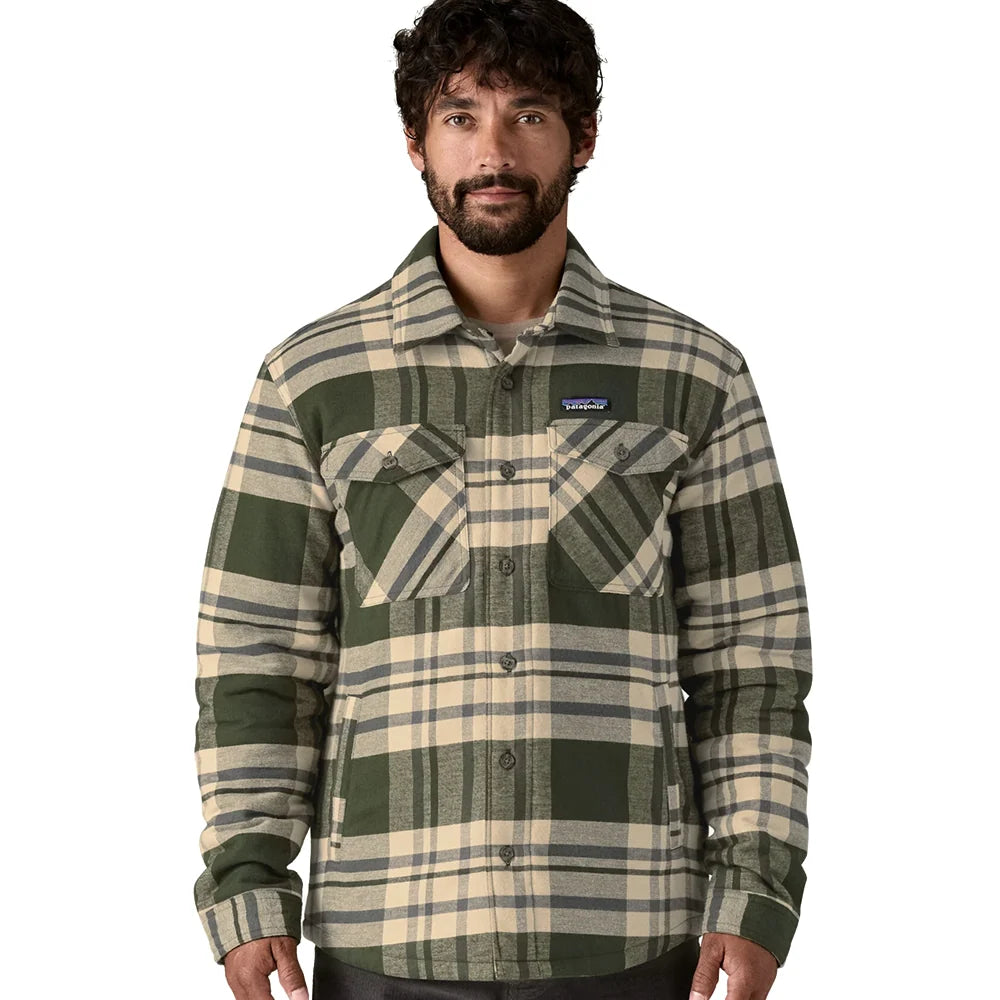 Men's LW Insulated Fjord Flannel Shirt - Ashore: Old Growth Green