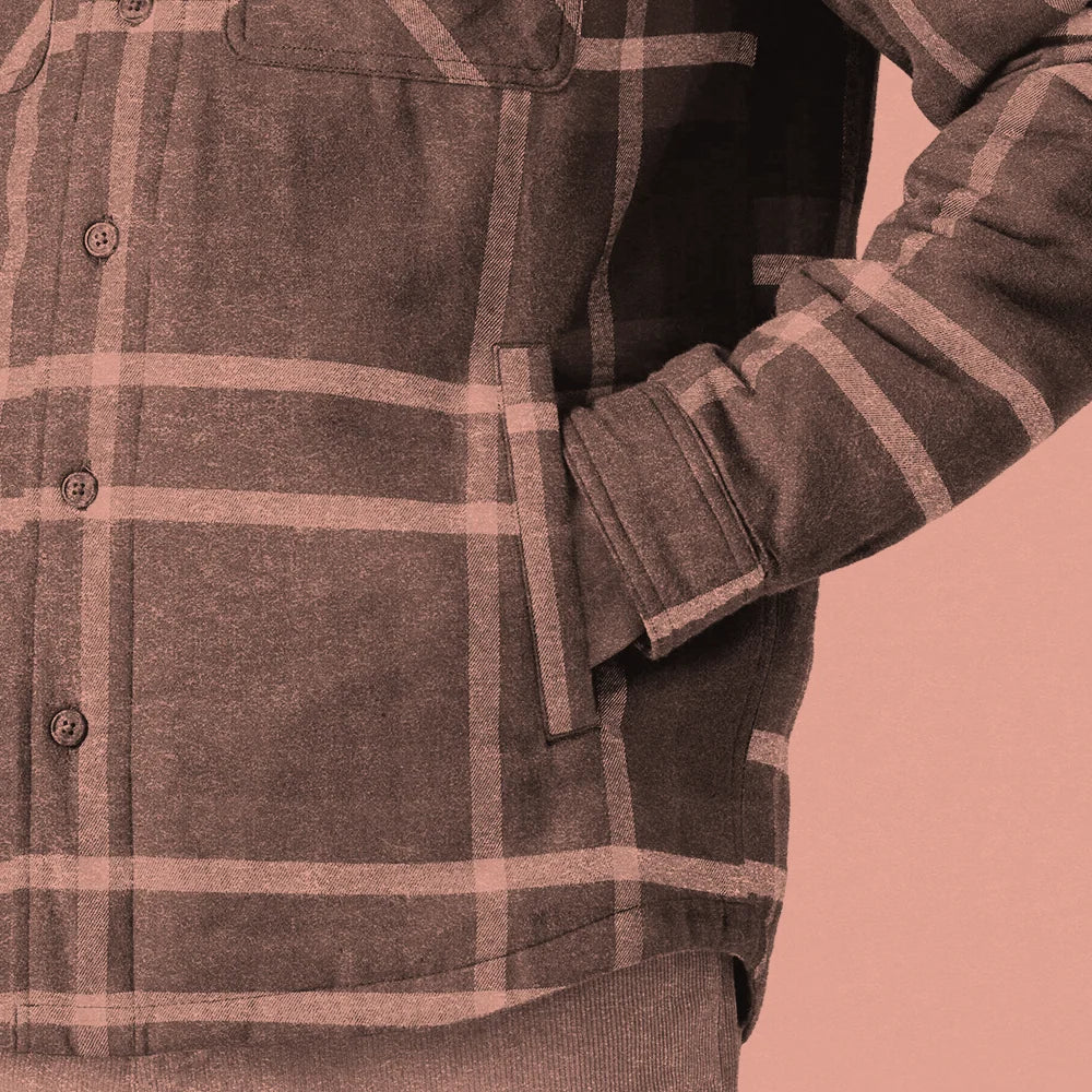 Men's LW Insulated Fjord Flannel Shirt - Ashore: Old Growth Green