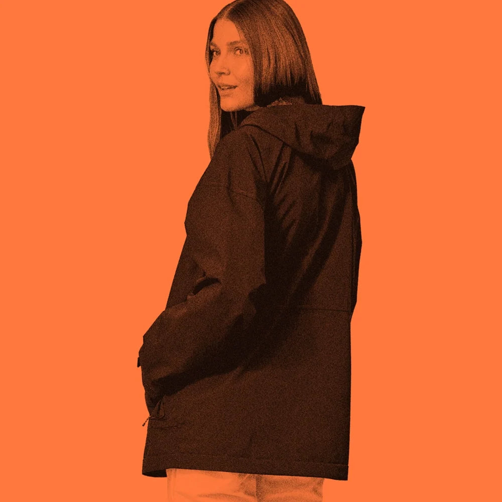 Women's Outdoor Everyday Rain Jacket - Black
