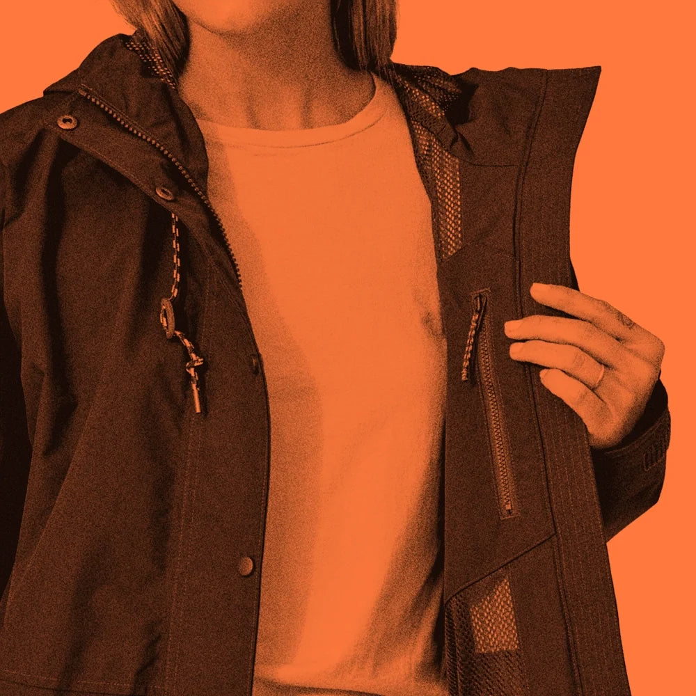Women's Outdoor Everyday Rain Jacket - Black
