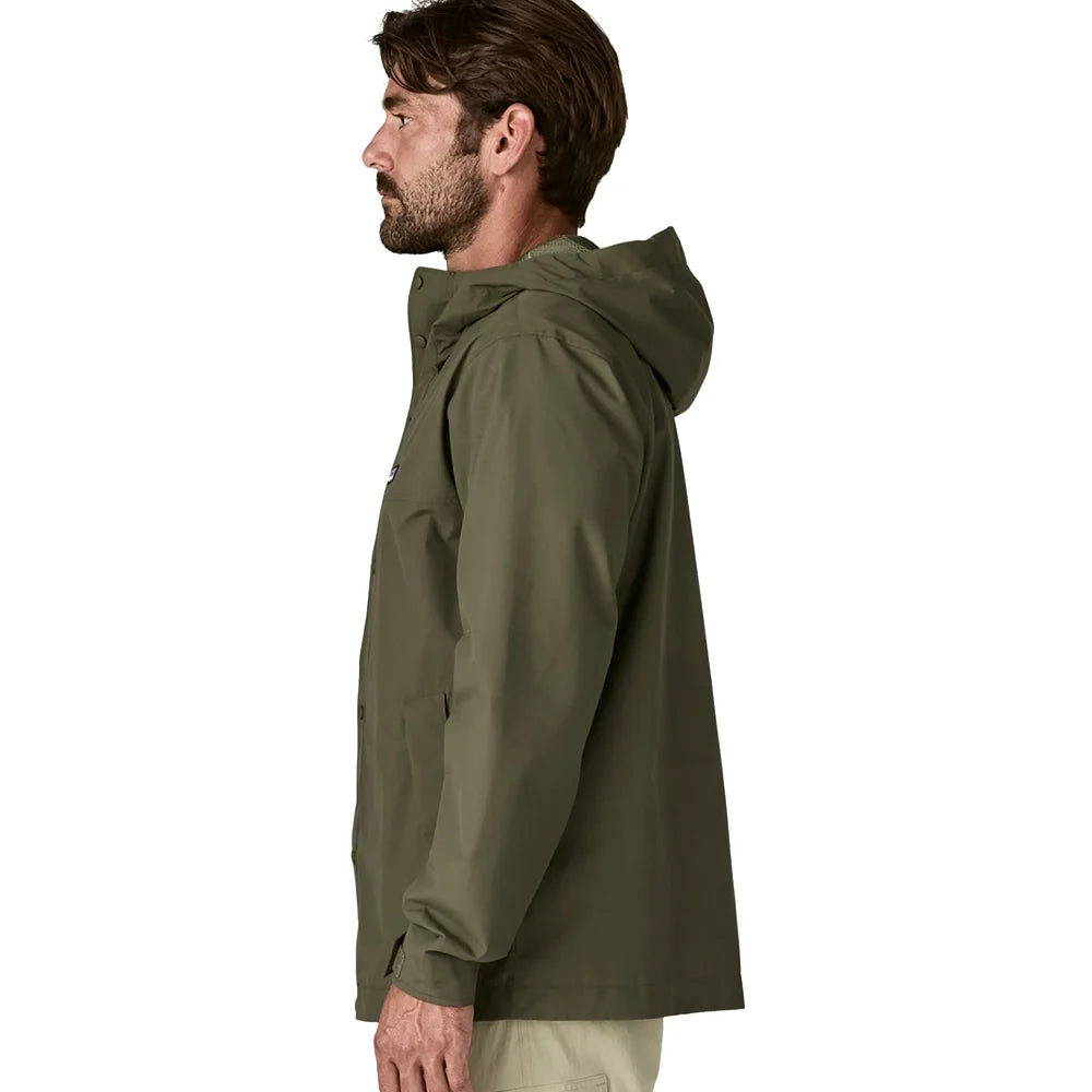 Men's Outdoor Everyday Rain Jacket - Basin Green
