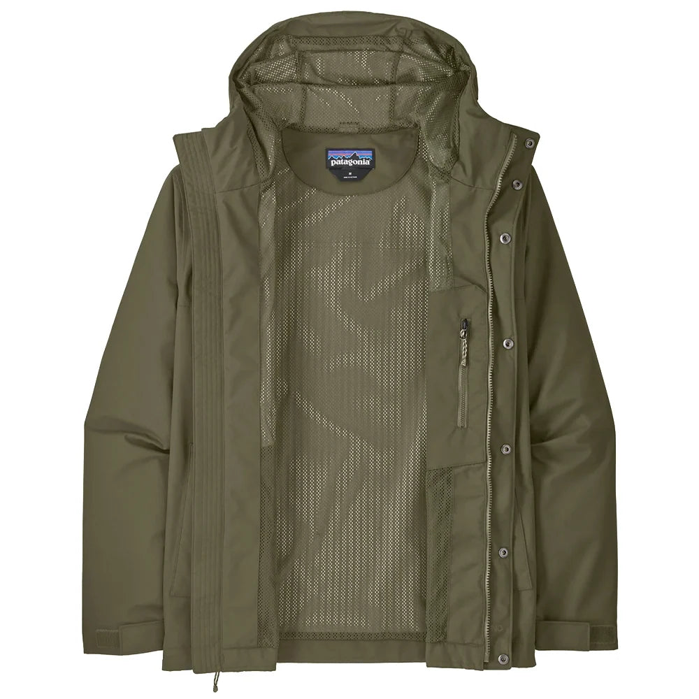 Men's Outdoor Everyday Rain Jacket - Basin Green