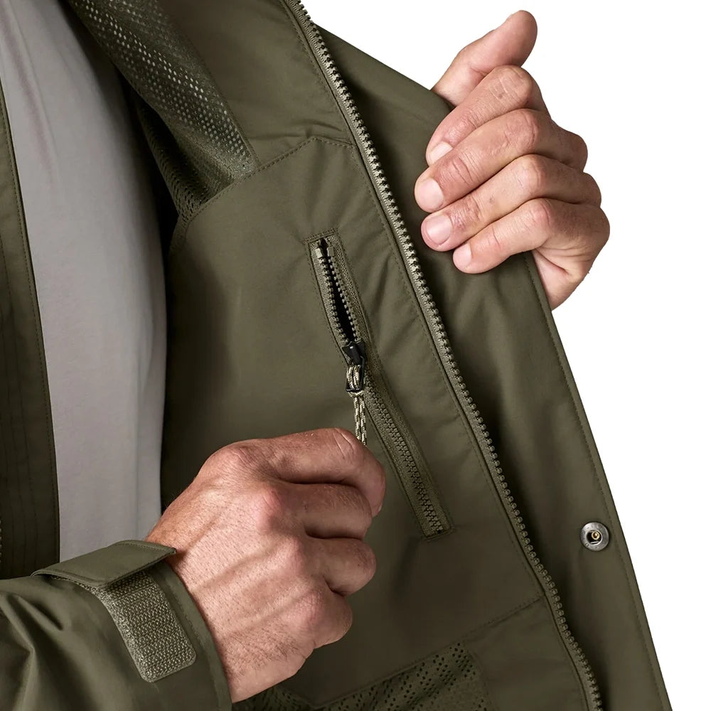 Men's Outdoor Everyday Rain Jacket - Basin Green