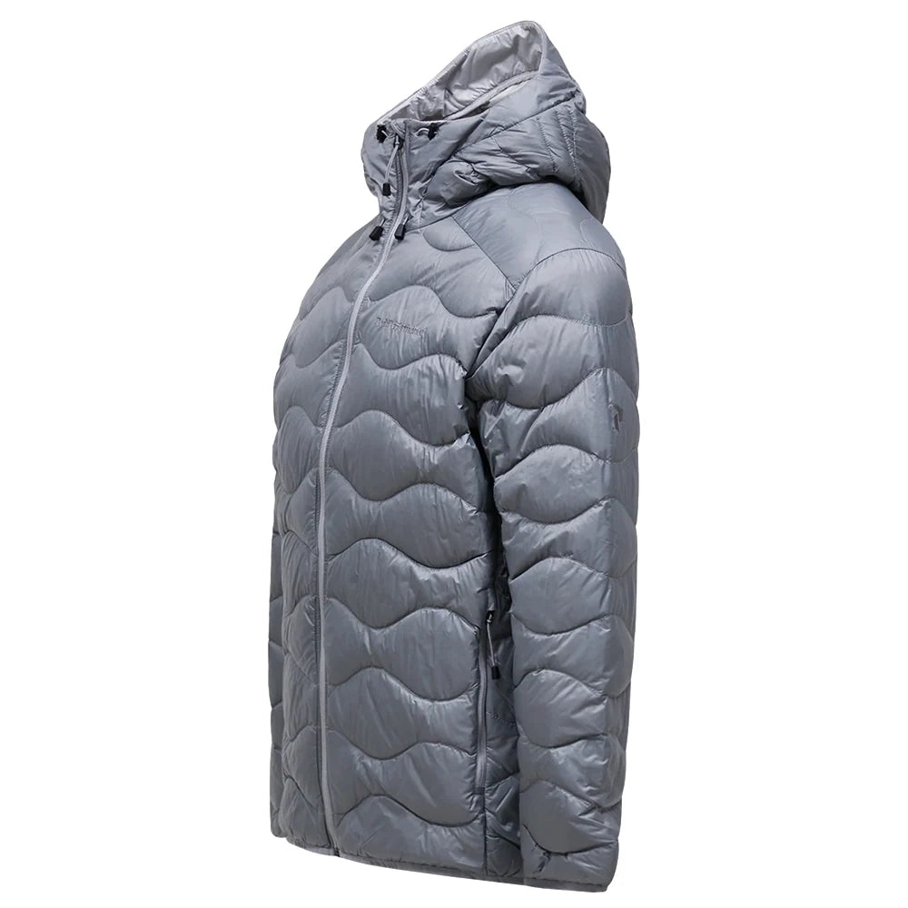 Men's Helium Down Hood Jacket - Light Grey / Antarctica