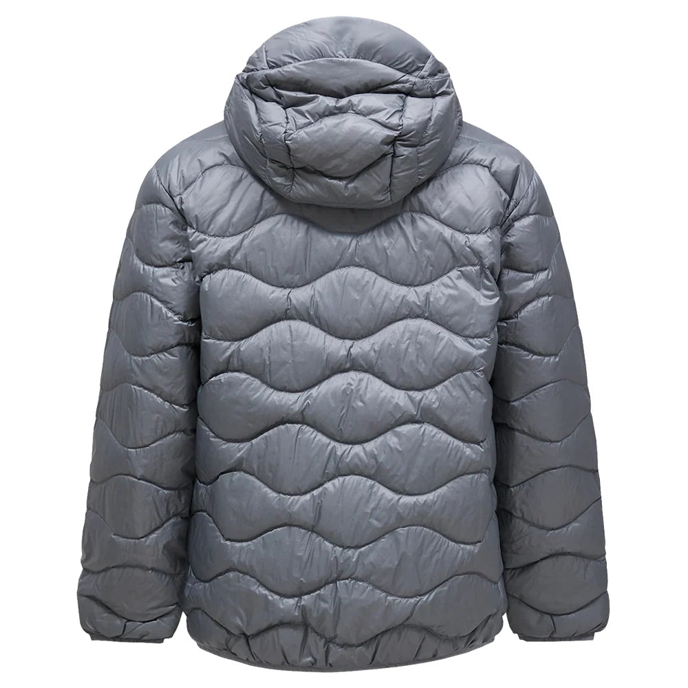 Men's Helium Down Hood Jacket - Light Grey / Antarctica