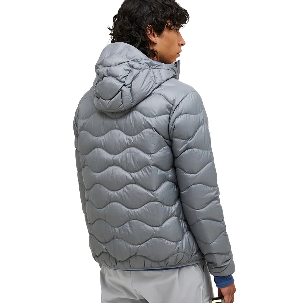 Men's Helium Down Hood Jacket - Light Grey / Antarctica