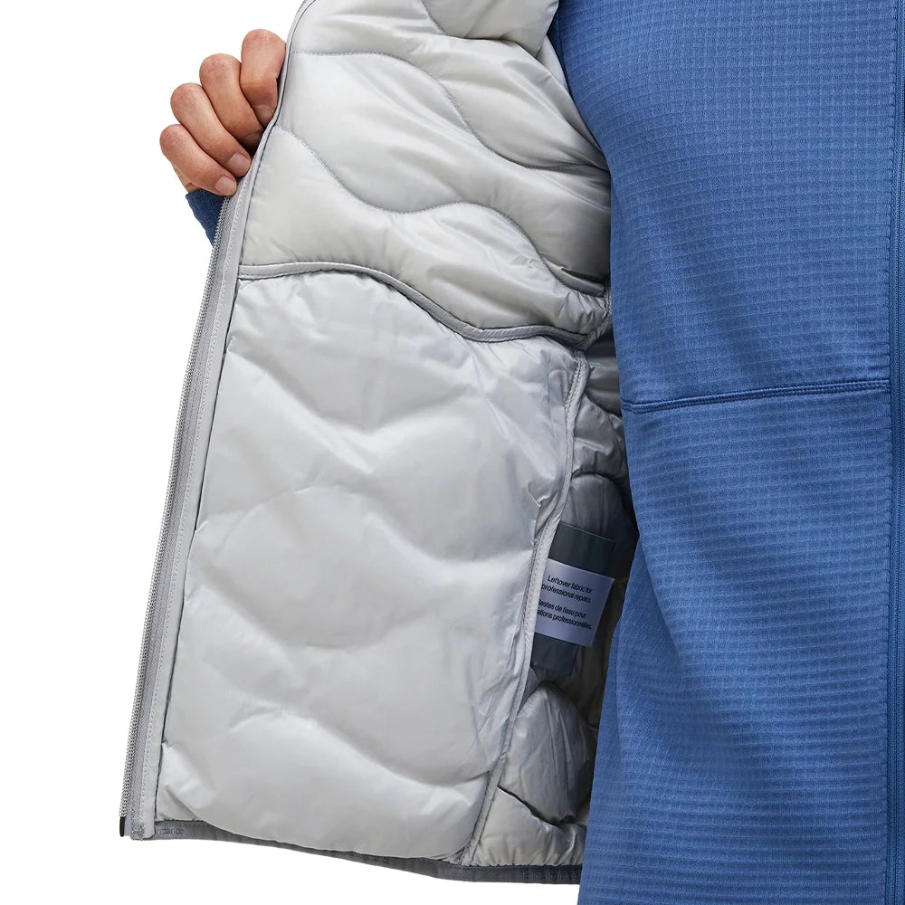 Men's Helium Down Hood Jacket - Light Grey / Antarctica