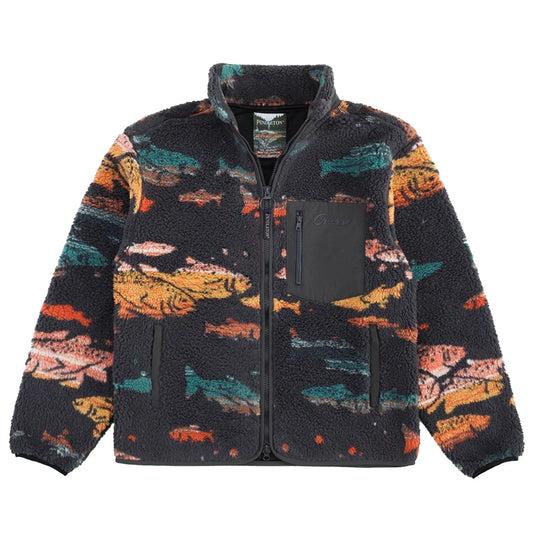 Jacquard Sherpa Fleece - Salmon Falls Grey