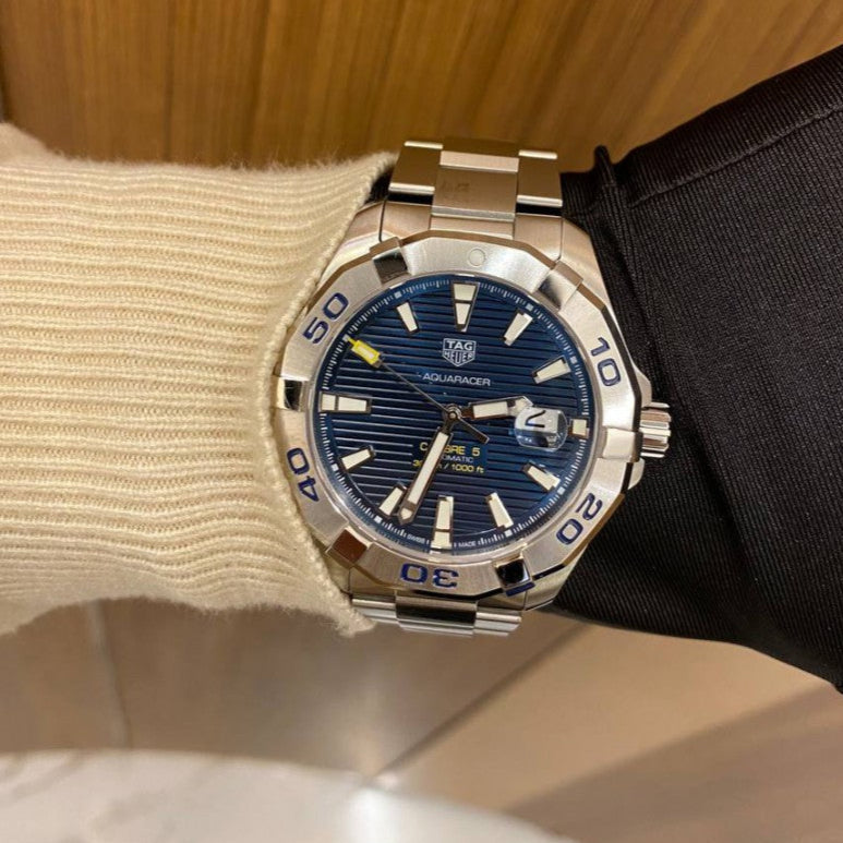 Tag Heuer Aquaracer Blue Dial Watch for Men - WAY2012.BA0927