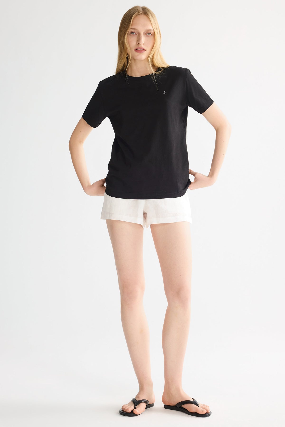 Relaxed Linen Drawstring Shorts