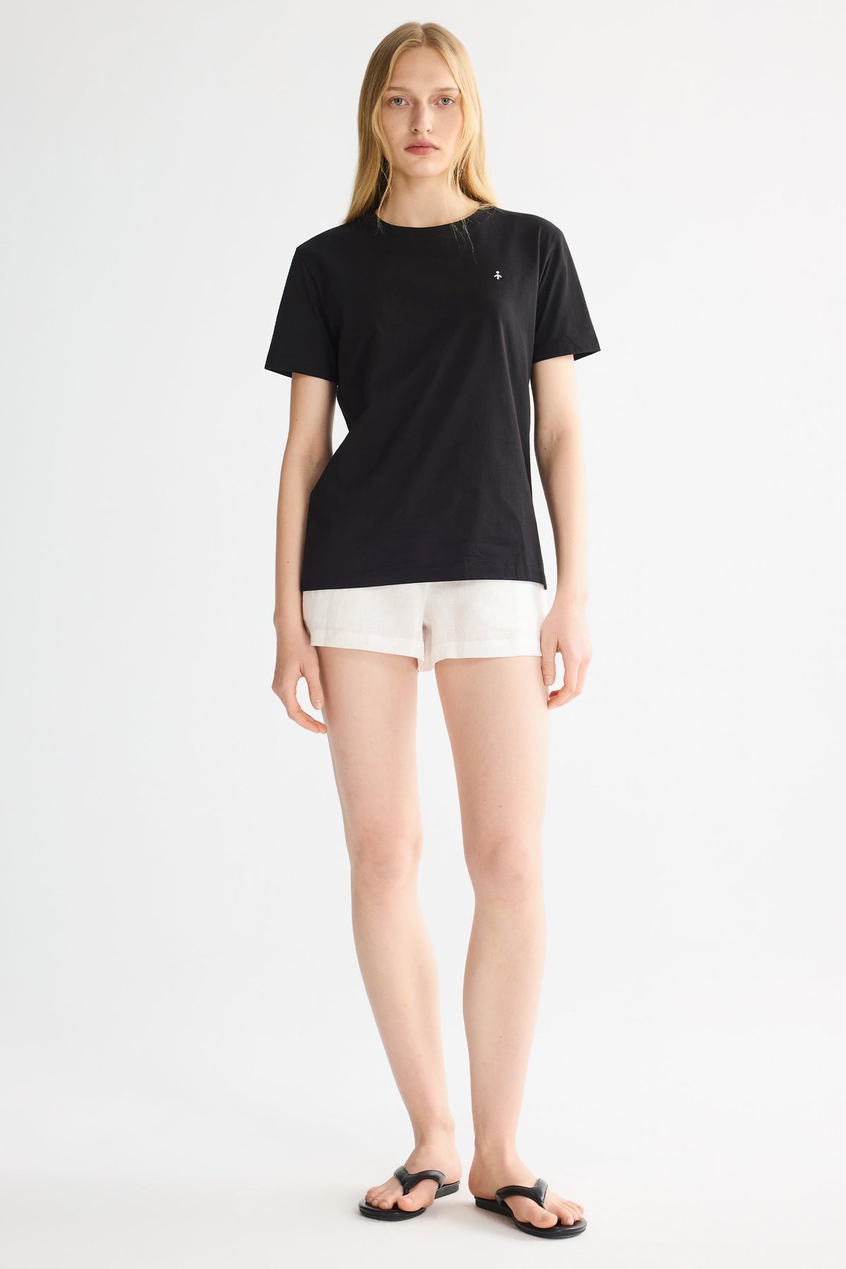Relaxed Linen Drawstring Shorts