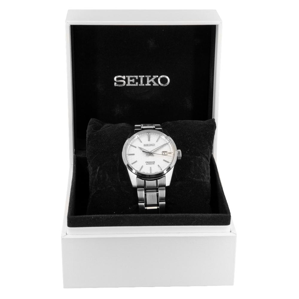 Seiko Men's SPB165J1 Presage White Dial Watch