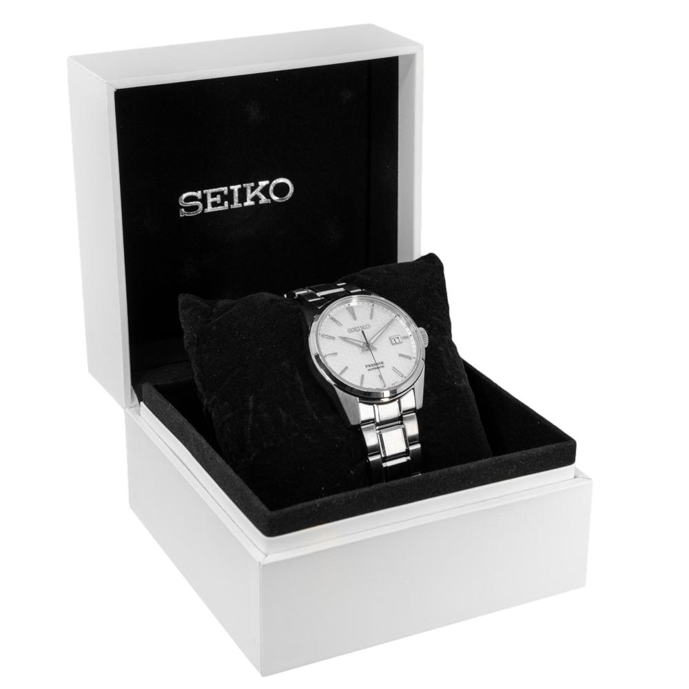 Seiko Men's SPB165J1 Presage White Dial Watch