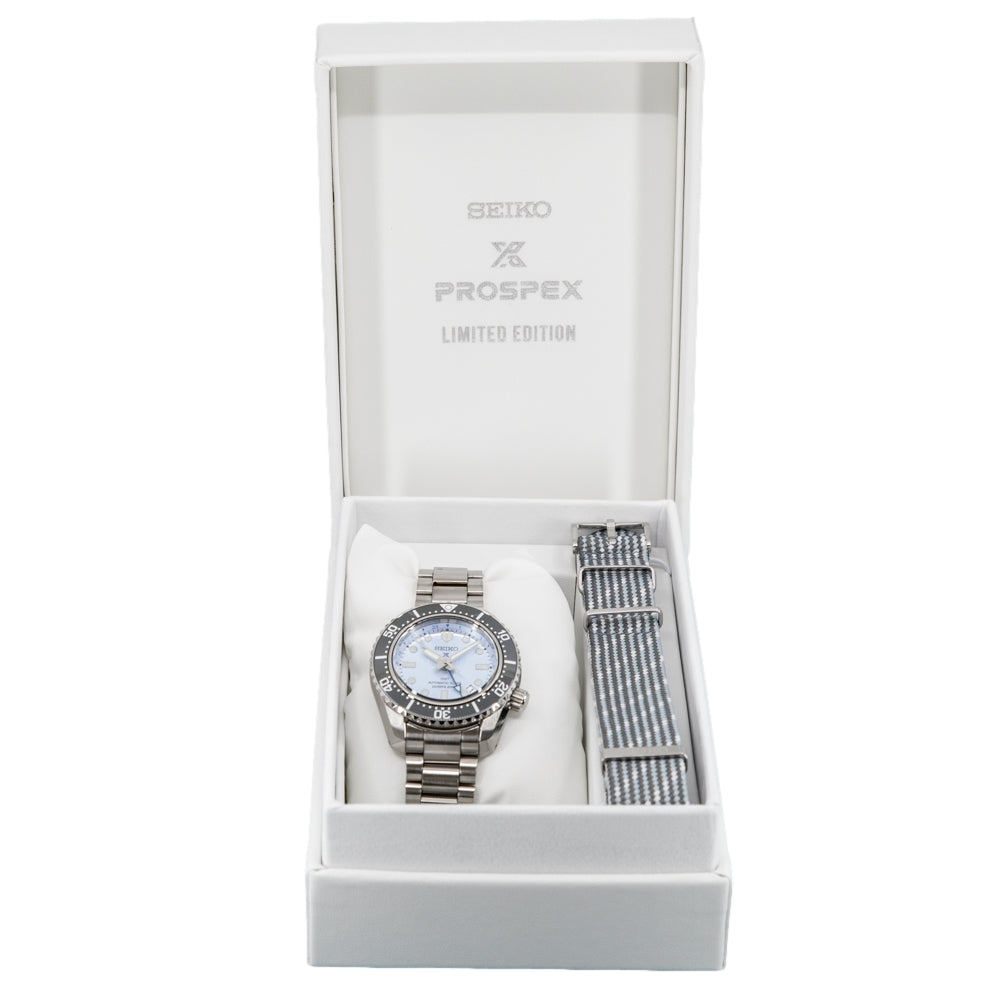 Seiko SPB385J1 Prospex Glacier Blue Limited Ed GMT Auto