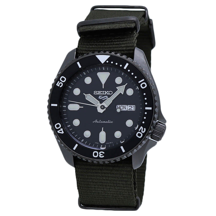 Seiko Men's 5 Sports SRPD65K4 Black Dial Watch