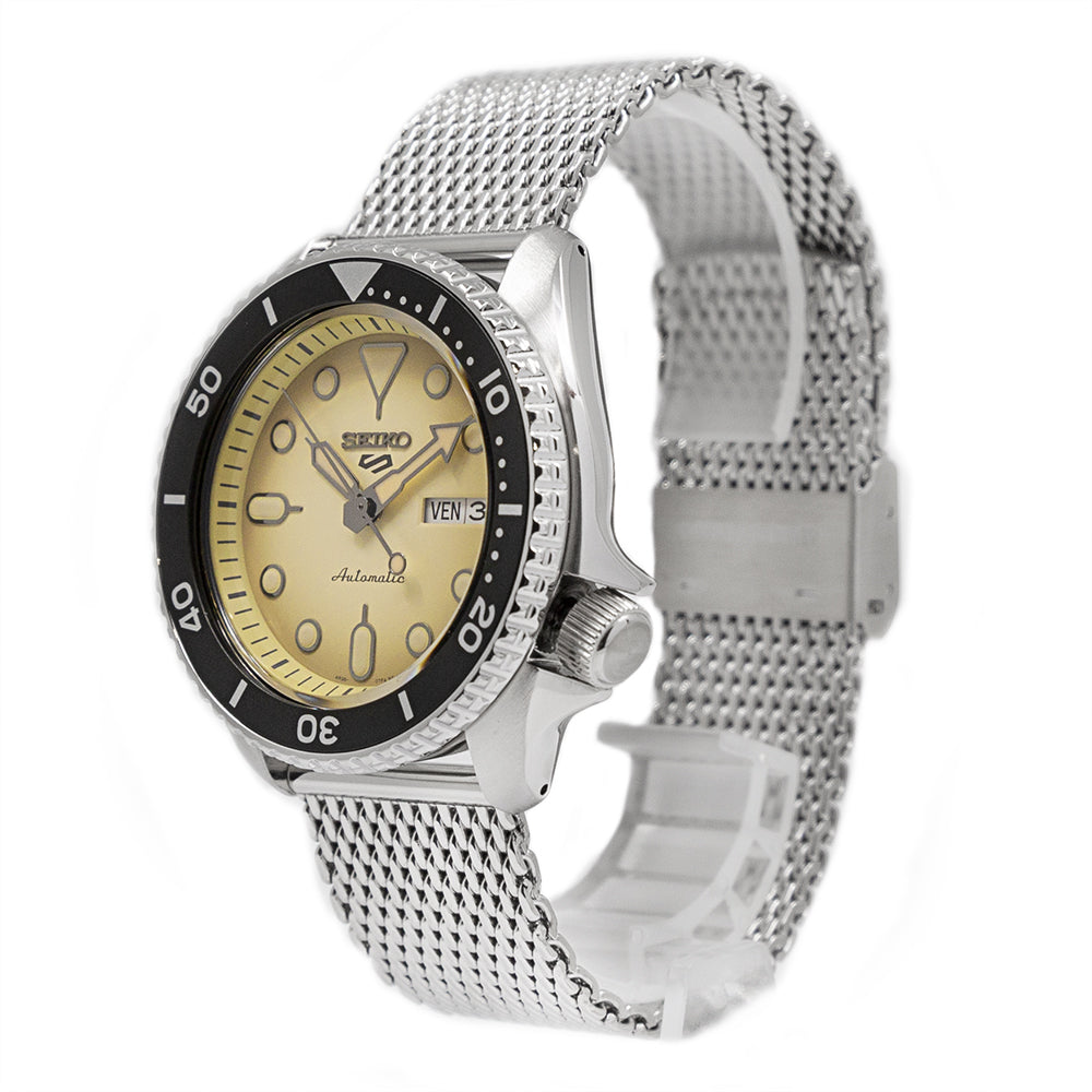 Seiko Men's SRPD67K1 5 Sports Yellow Dial Watch