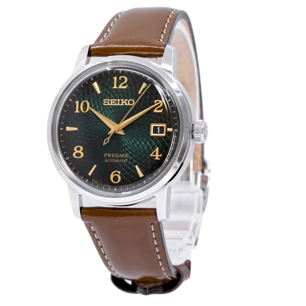 Seiko Men's SRPE45J1 Presage Geen Dial Watch