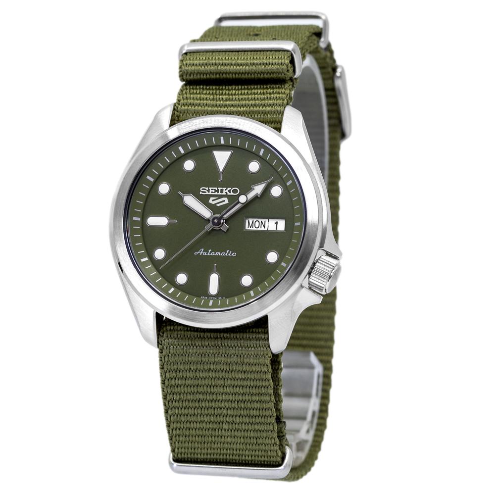 Seiko Men's SRPE65K1 5 Sports Green Dial Watch