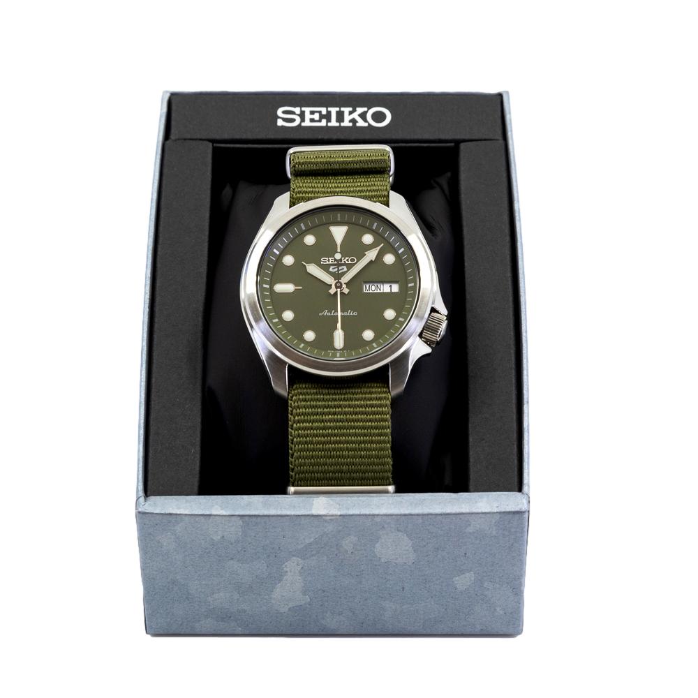 Seiko Men's SRPE65K1 5 Sports Green Dial Watch