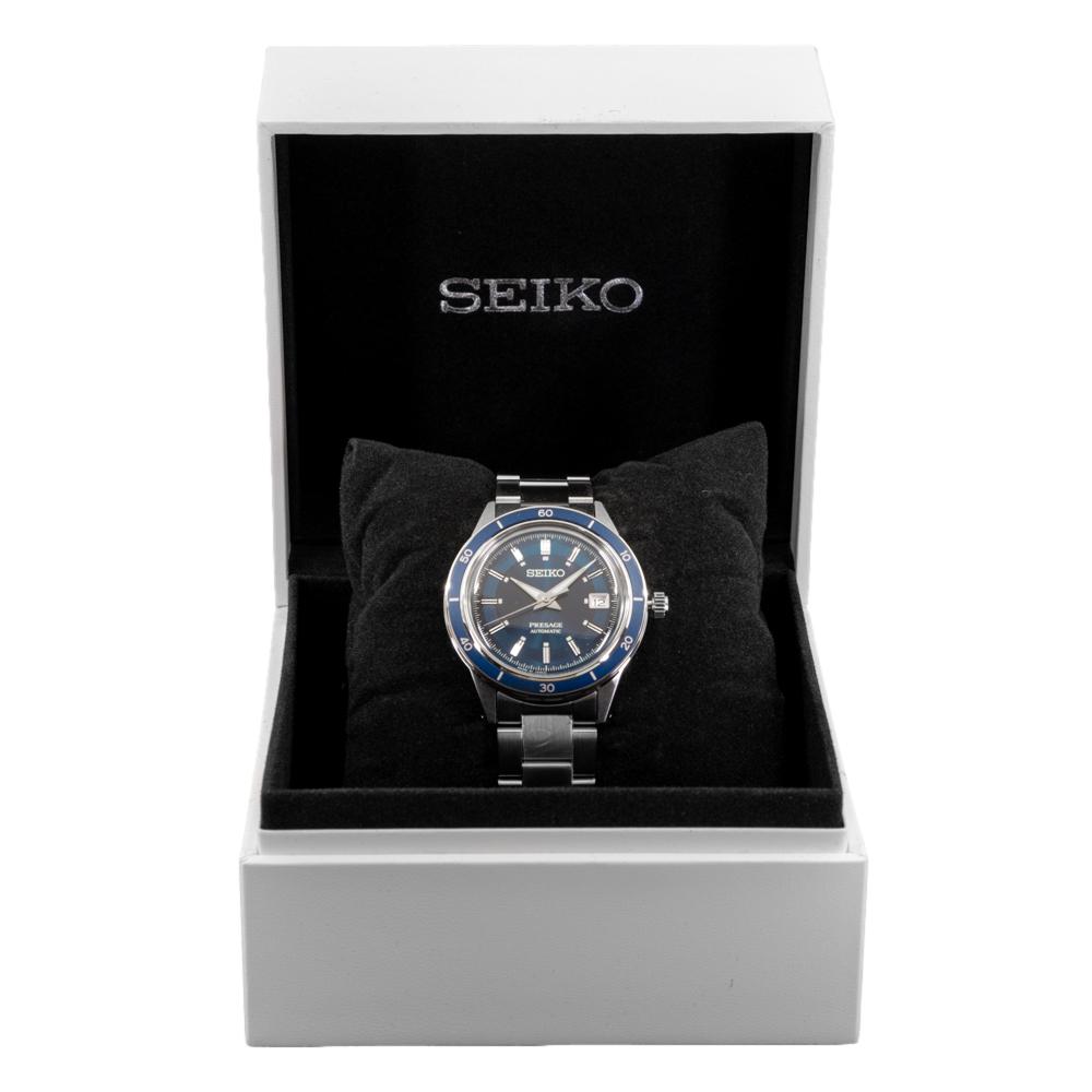 Seiko Men's SRPG05J1 Presage Auto Blue Dial Watch