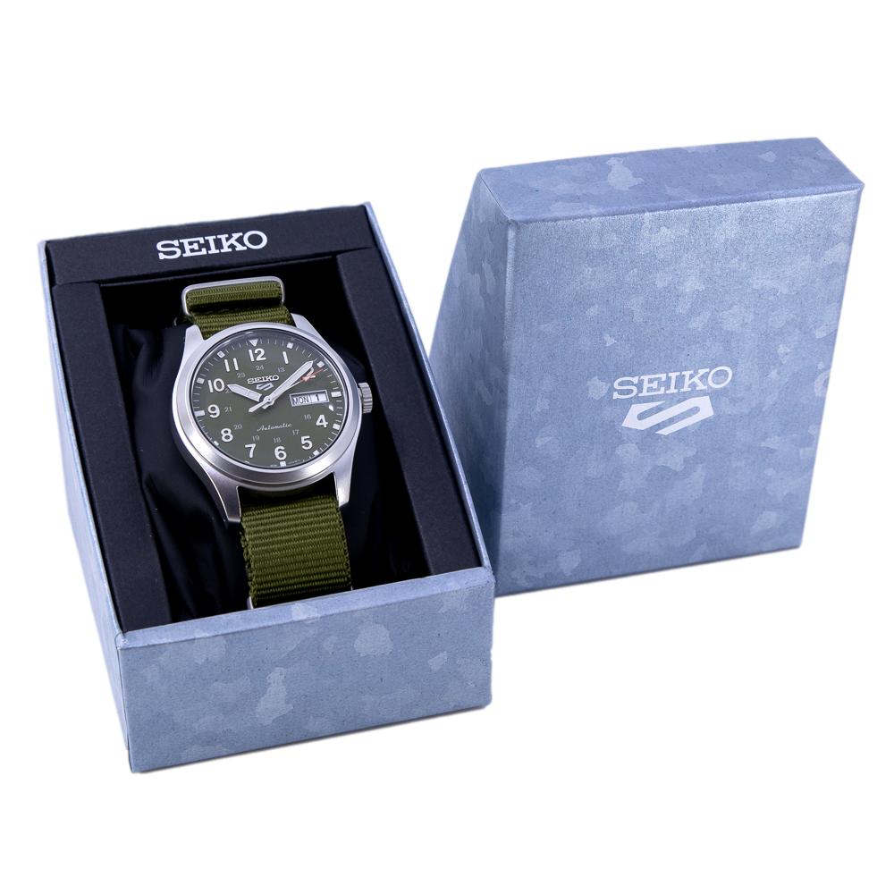 Seiko Men's SRPG33K1 5 Sports Green Dial Auto Watch