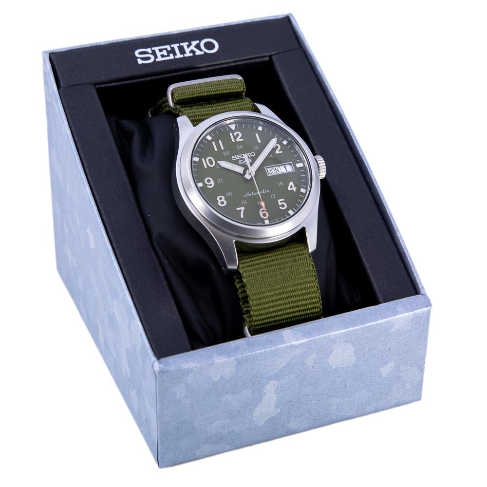 Seiko Men's SRPG33K1 5 Sports Green Dial Auto Watch