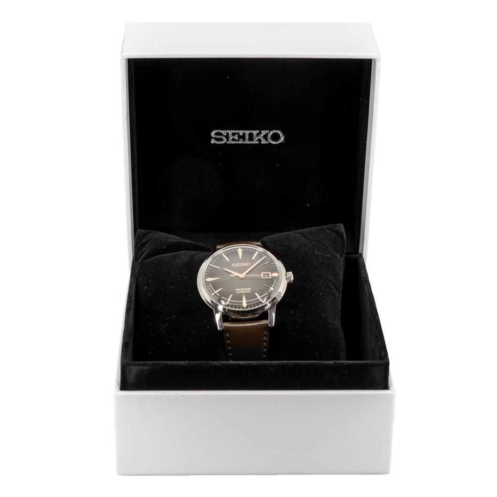 Seiko Men's SRPJ17J1 Presage Brown Watch