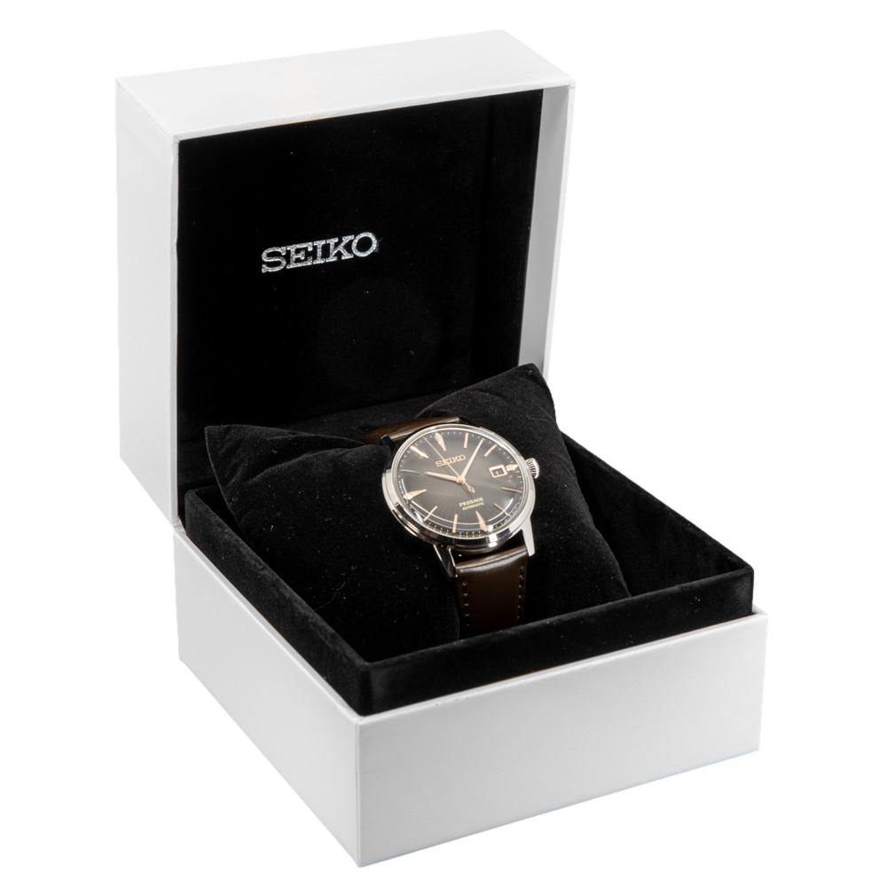Seiko Men's SRPJ17J1 Presage Brown Watch