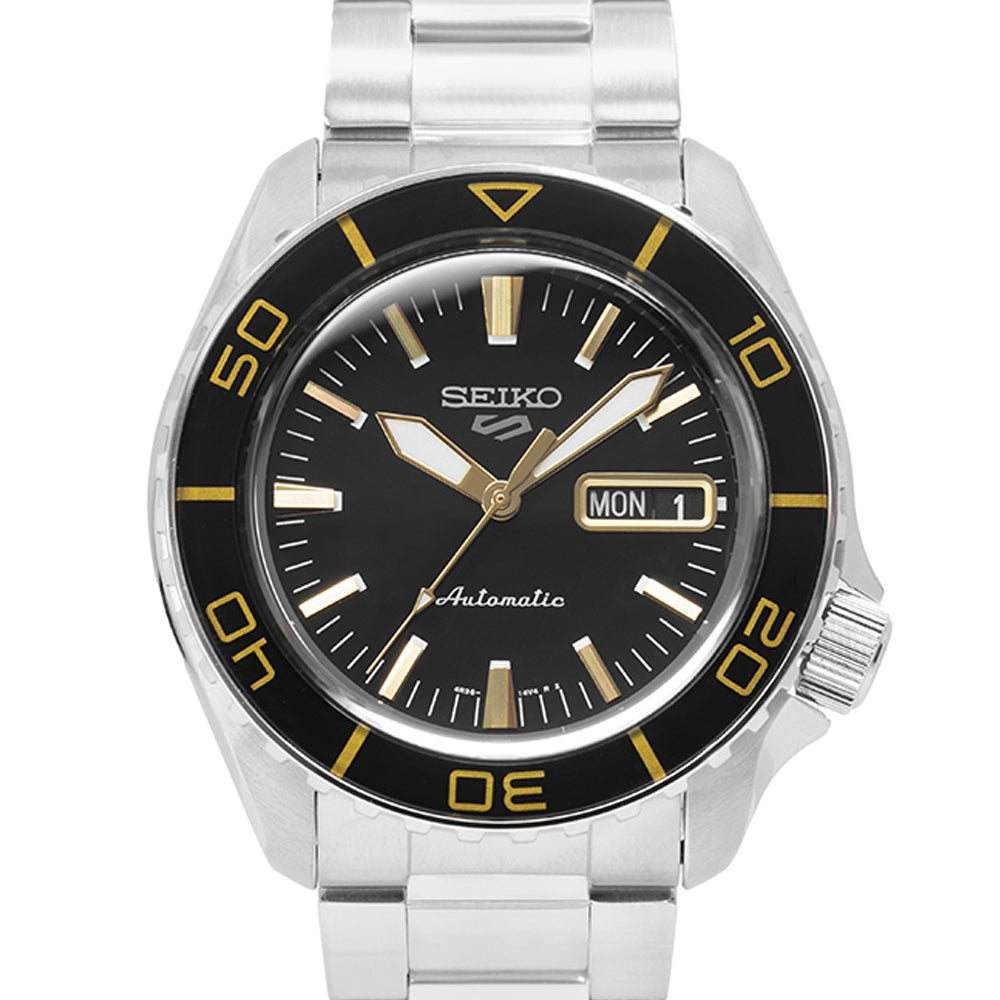 Seiko Men's SRPK99K1 5 Sports Black Dial Automatic