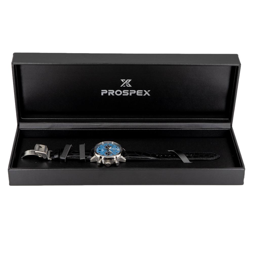 Seiko Men's SRQ039J1 Prospex Blue Dial Chrono Watch.