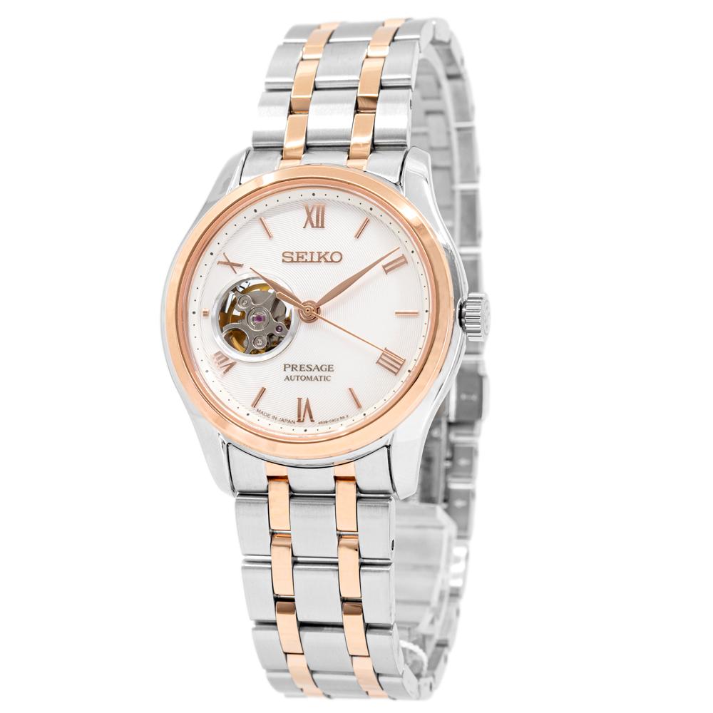 Seiko Men's SSA412J1 Presage Open Hearth Rose Watch