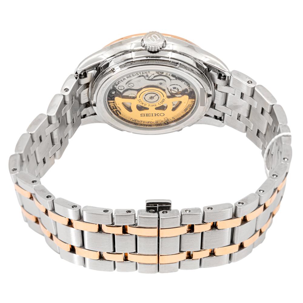 Seiko Men's SSA412J1 Presage Open Hearth Rose Watch