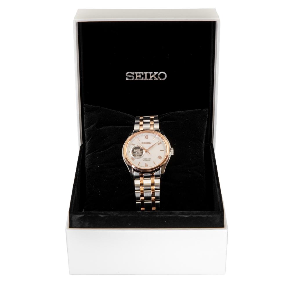 Seiko Men's SSA412J1 Presage Open Hearth Rose Watch