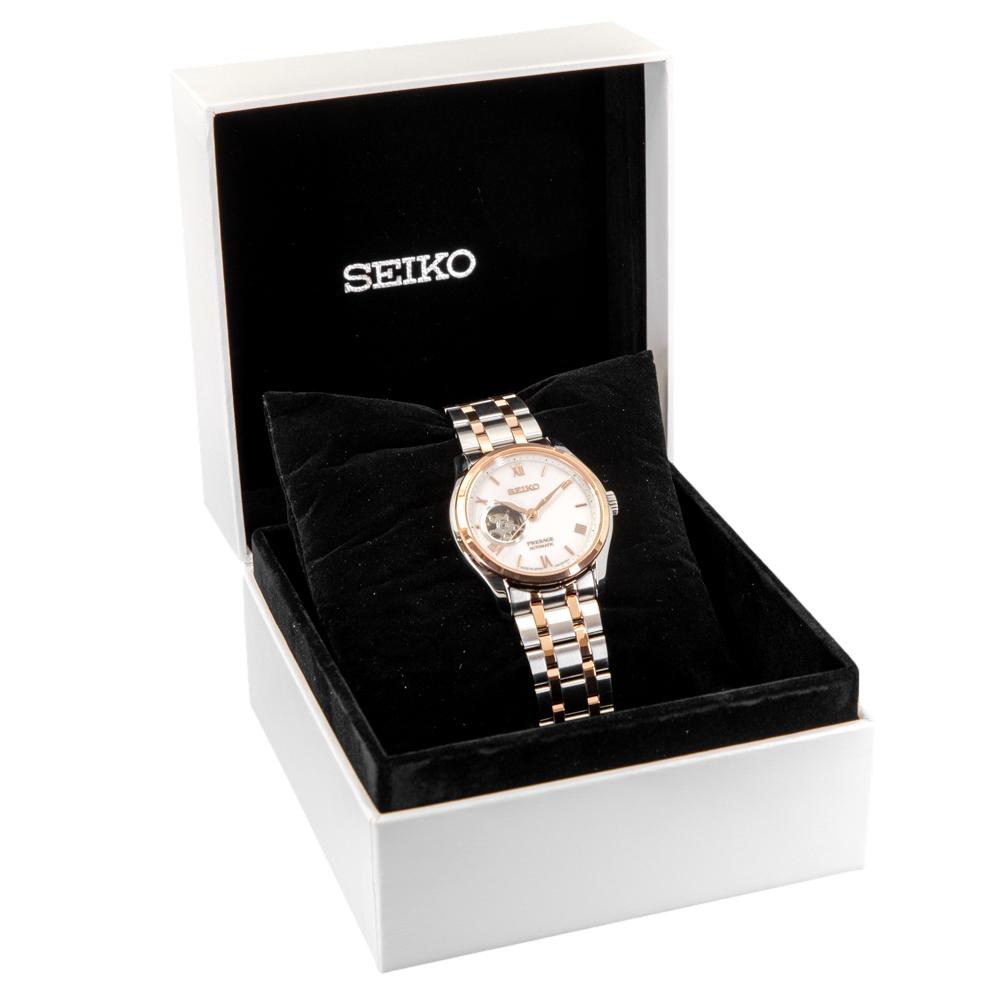 Seiko Men's SSA412J1 Presage Open Hearth Rose Watch