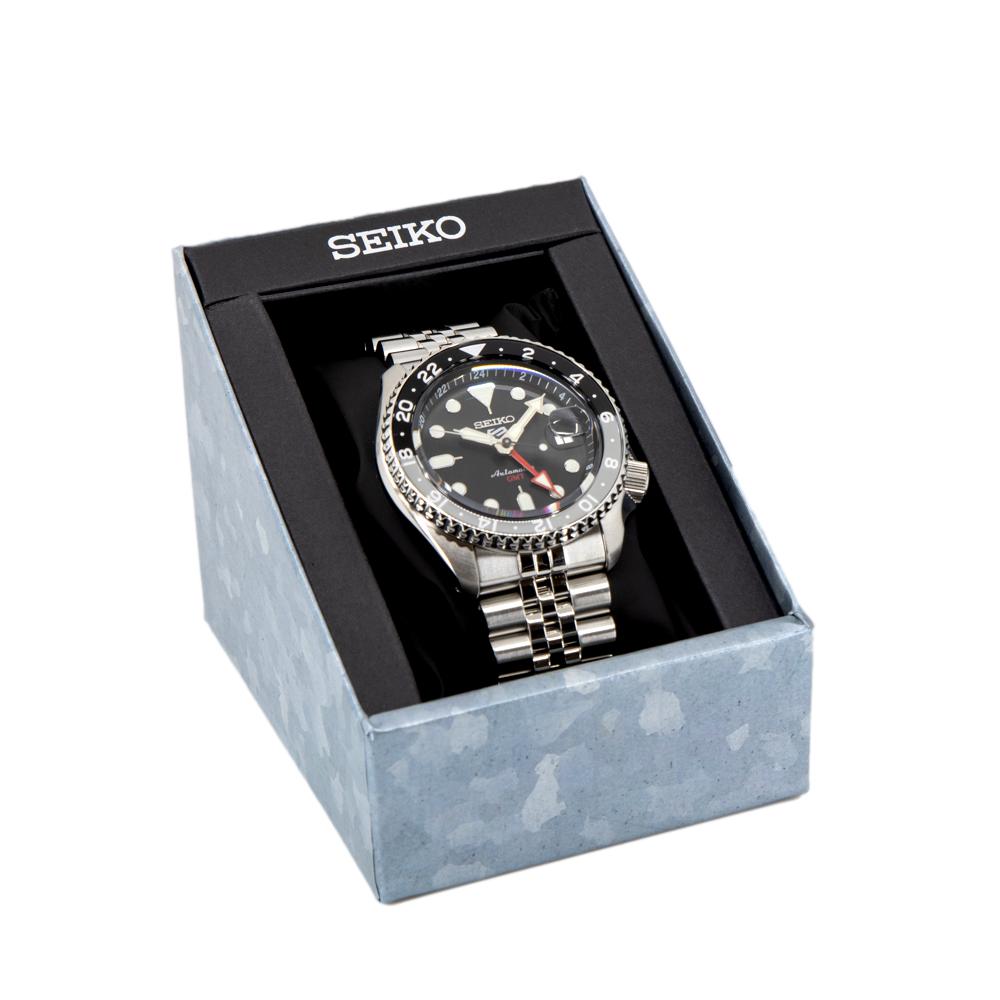 Seiko Men's SSK001K1 Sports Black Dial GMT Watch