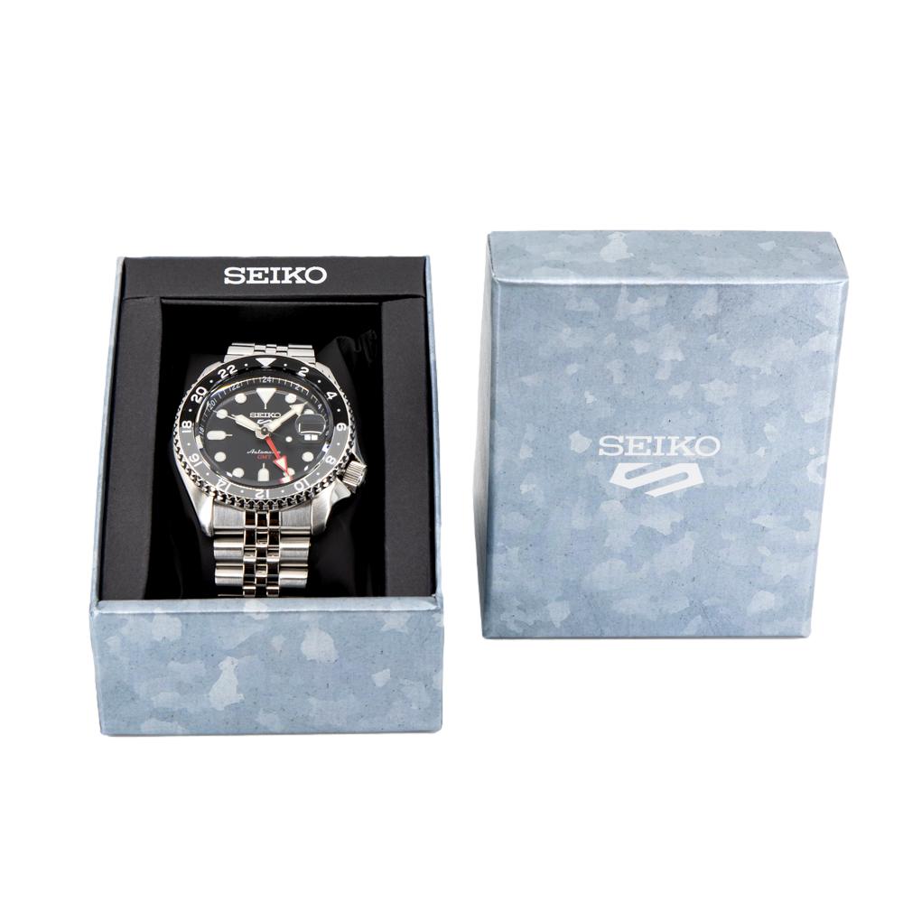 Seiko Men's SSK001K1 Sports Black Dial GMT Watch