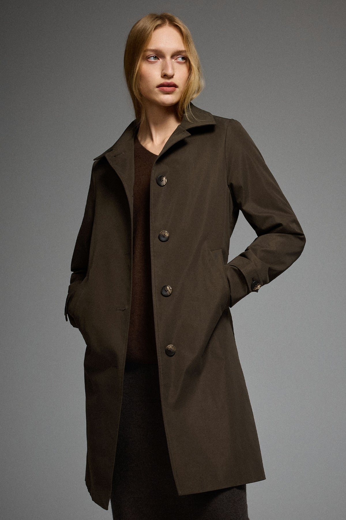Single-Breasted Trench Coat