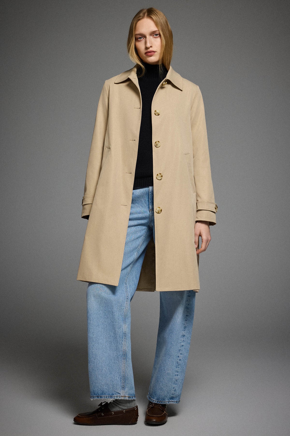 Single-Breasted Trench Coat