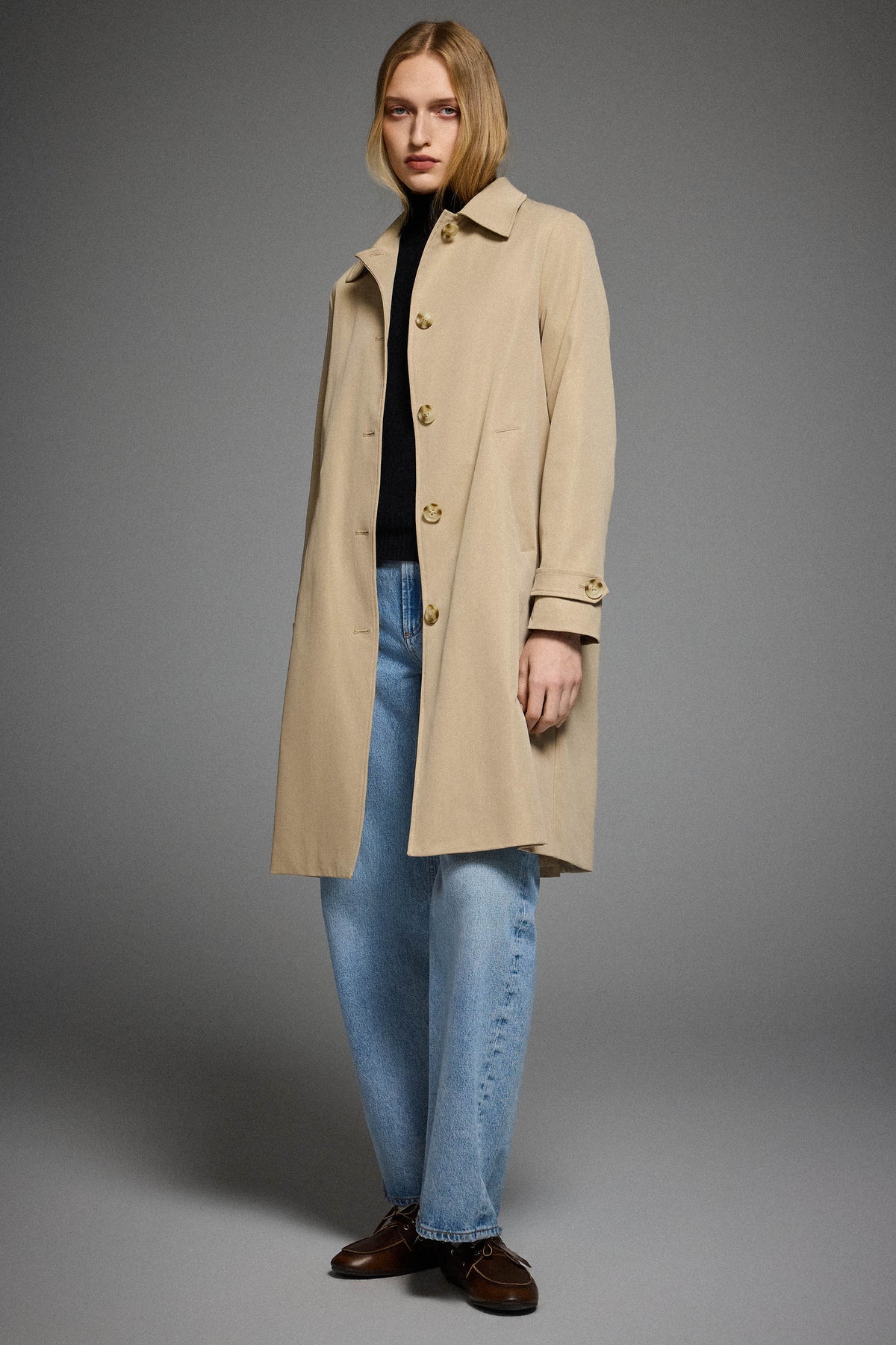 Single-Breasted Trench Coat