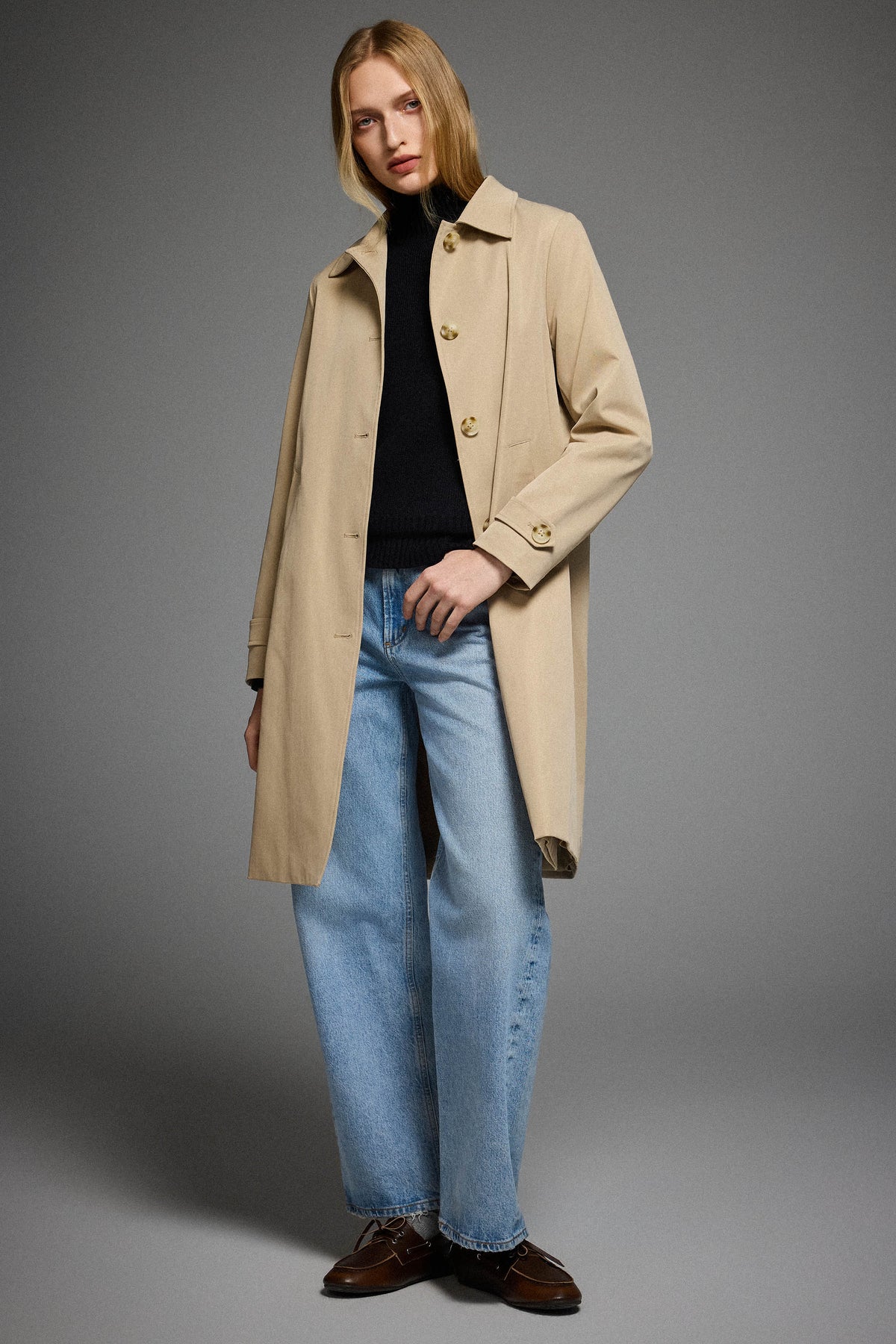 Single-Breasted Trench Coat