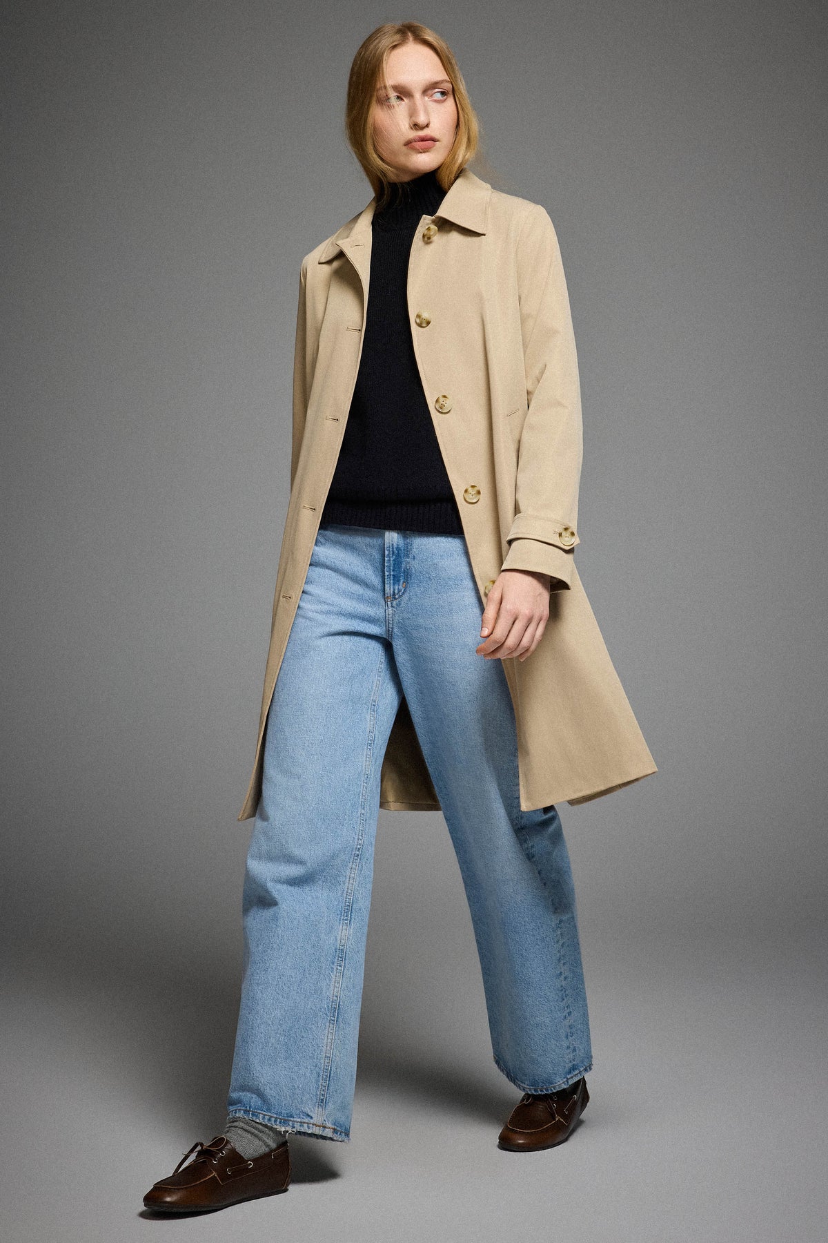 Single-Breasted Trench Coat