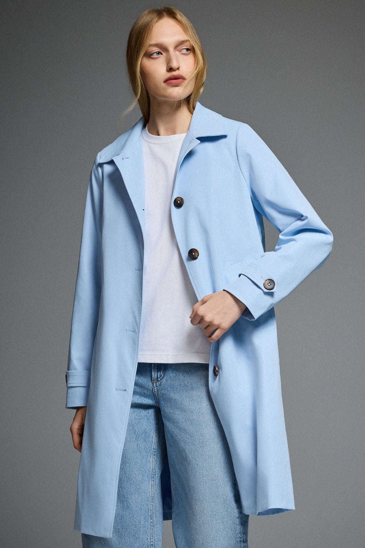 Single-Breasted Trench Coat