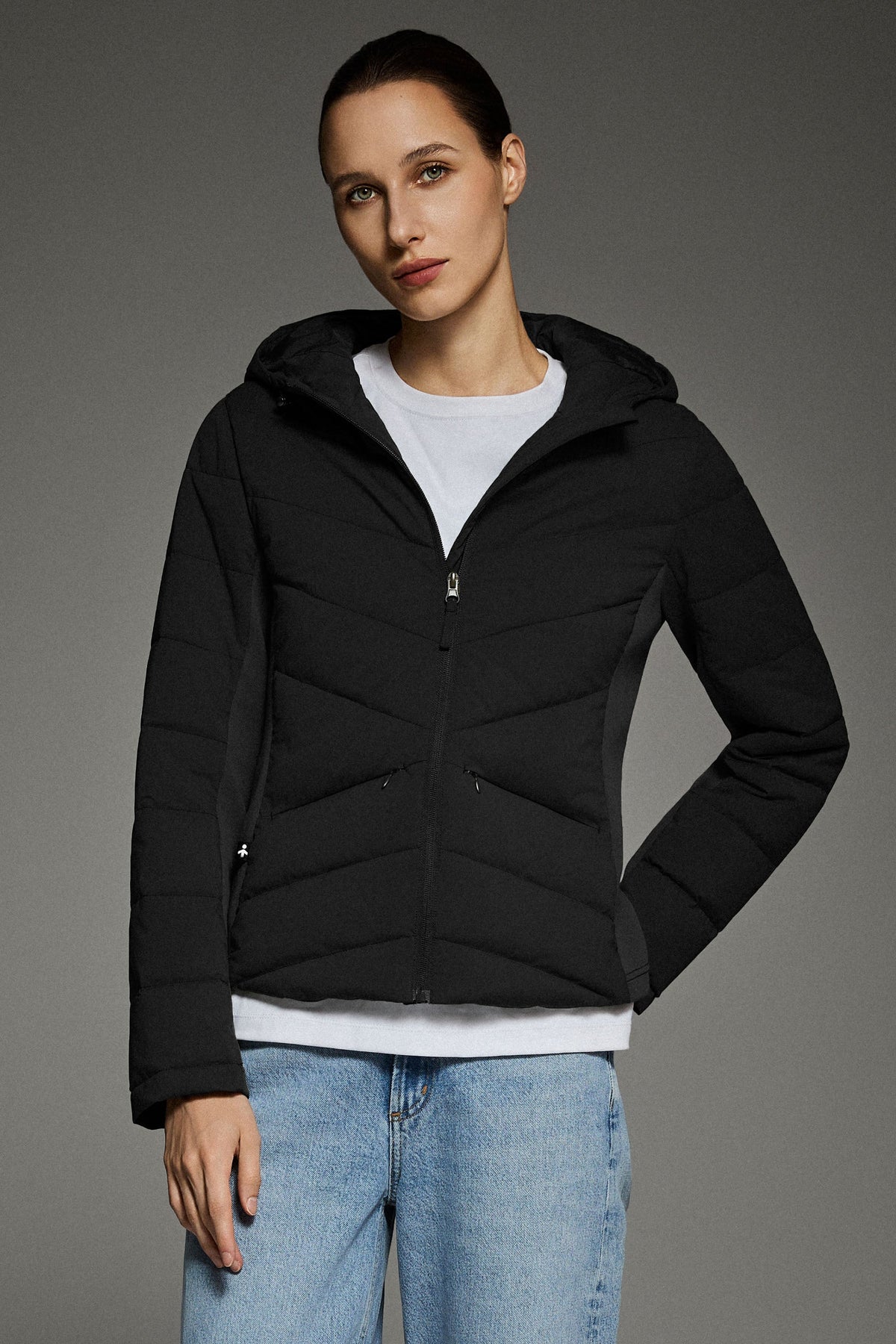 Slim-Fit Quilted Hybrid Jacket