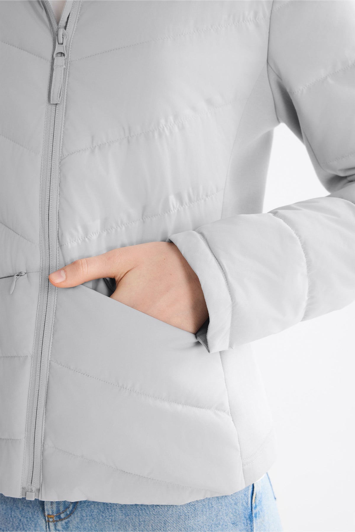 Slim-Fit Quilted Hybrid Jacket