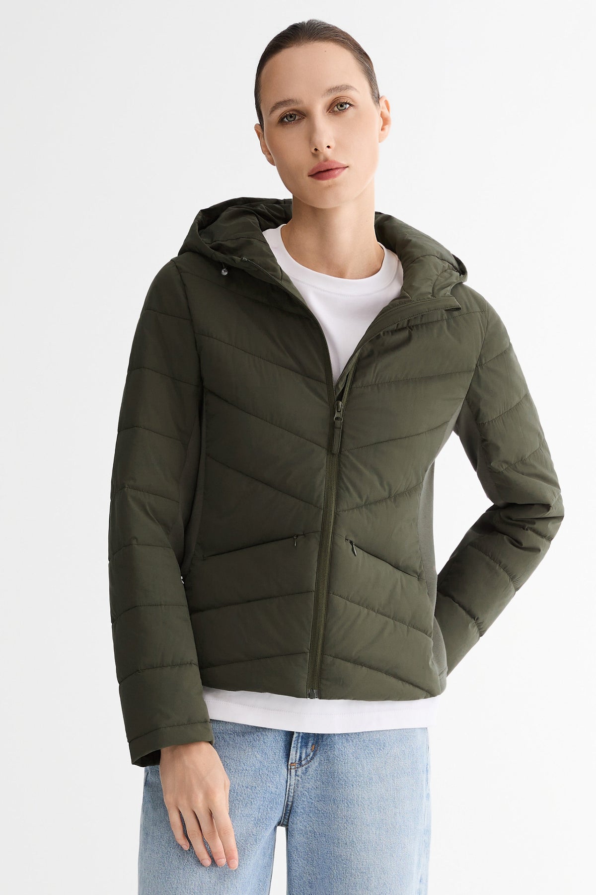 Slim-Fit Quilted Hybrid Jacket