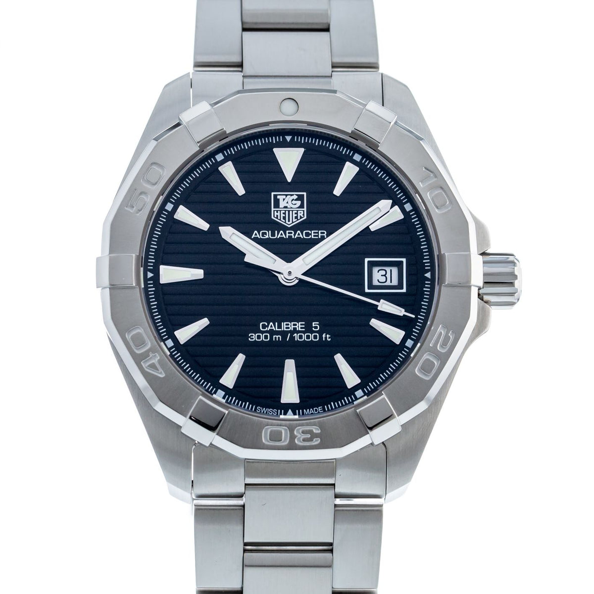 Tag Heuer Aquaracer Black Dial Watch for Men - WAY2110.BA0928