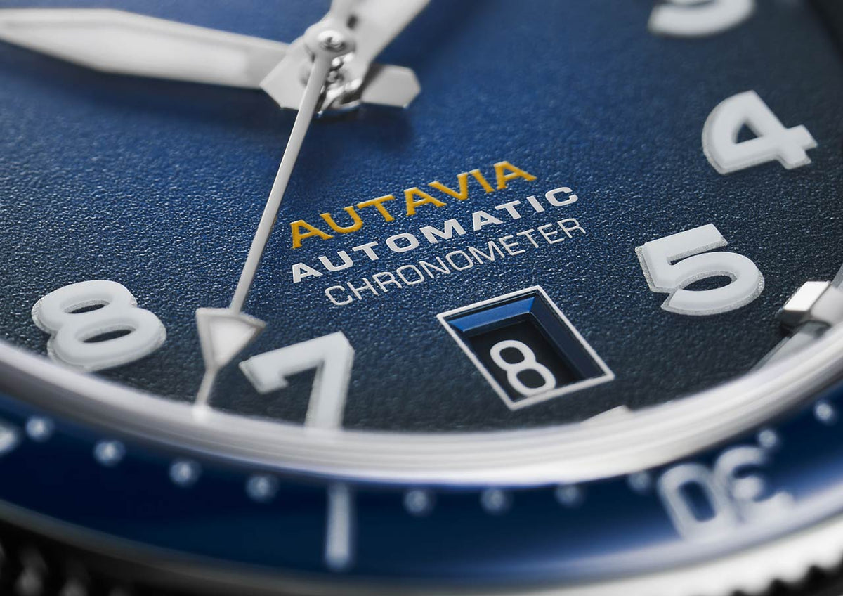 Tag Heuer Autavia Calibre 5 Automatic Blue Dial Brown Leather Strap Watch for Men - WBE5116.FC8266