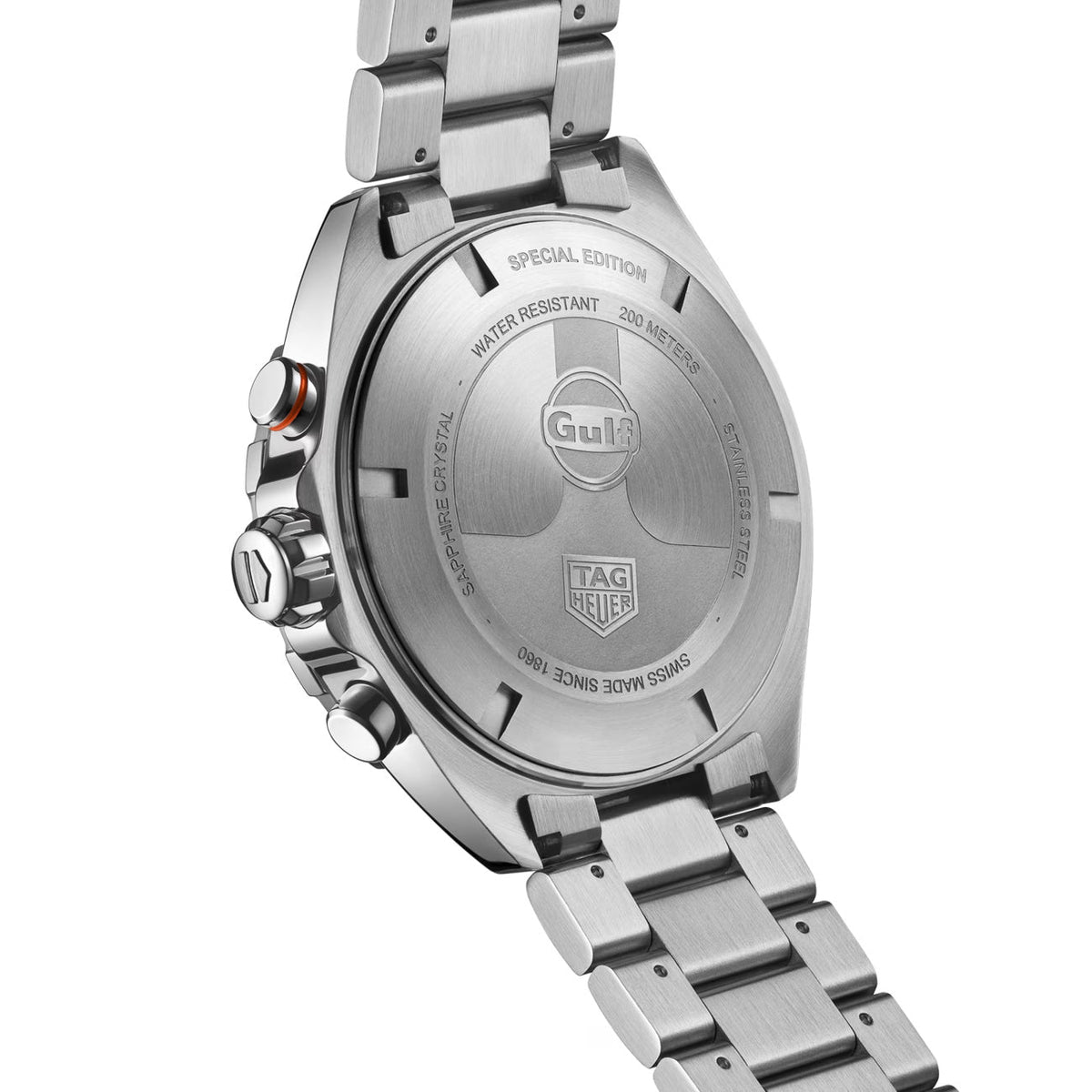 Tag Heuer Formula 1 Gulf Edition Chronograph Blue Dial Silver Steel Strap Watch for Men - CAZ101AT.BA0842