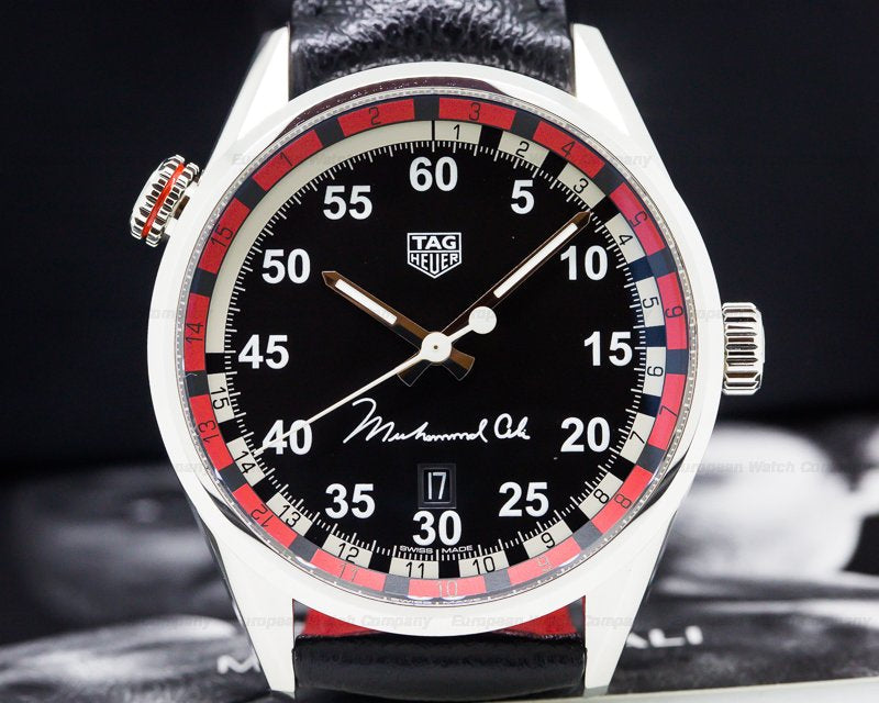 Tag Heuer Carrera Muhammad Ali Black Dial Watch for Men - WAR2A11.FC6337